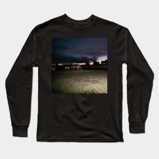 Horses at the cattle ranch Long Sleeve T-Shirt
